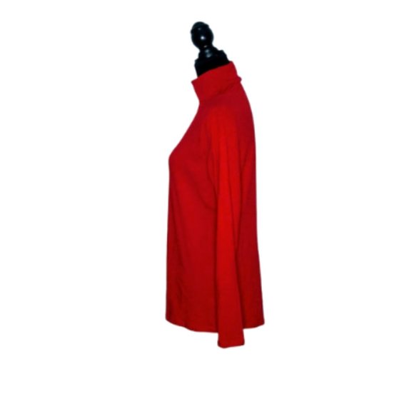 #C18 MyStyle Red Long Sleeve Turtleneck Stretch Tee - Picture 3 of 5